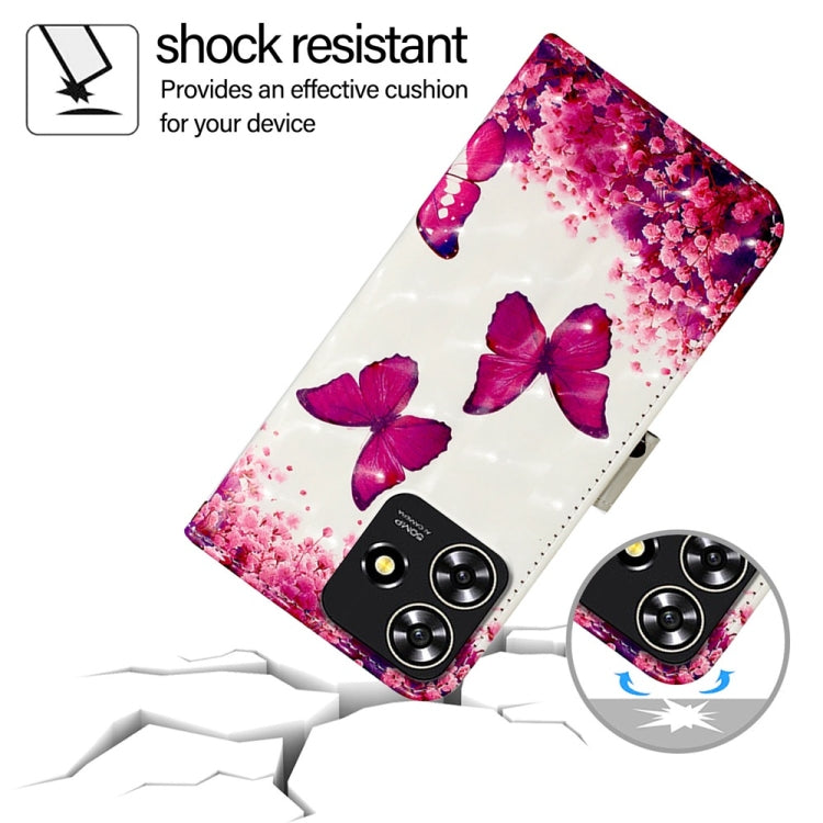 For ZTE Blade A73 4G 3D Painting Horizontal Flip Leather Phone Case