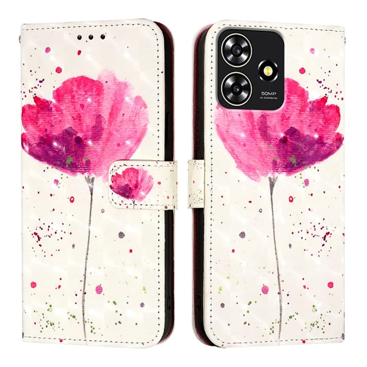 For ZTE Blade A73 4G 3D Painting Horizontal Flip Leather Phone Case