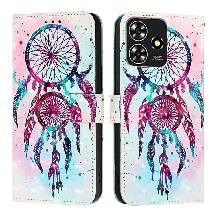 For ZTE Blade A73 4G 3D Painting Horizontal Flip Leather Phone Case