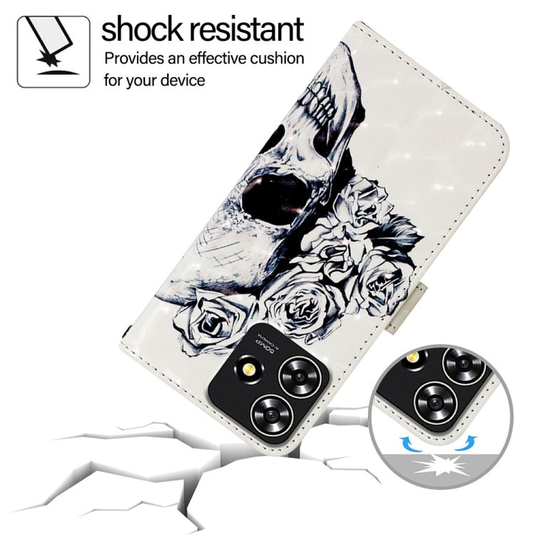 For ZTE Blade A73 4G 3D Painting Horizontal Flip Leather Phone Case