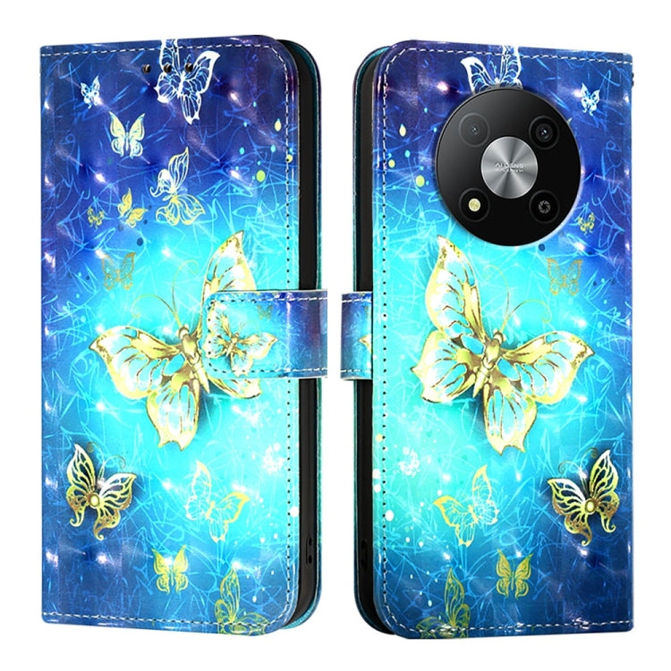 For ZTE Blade A73 5G 3D Painting Horizontal Flip Leather Phone Case