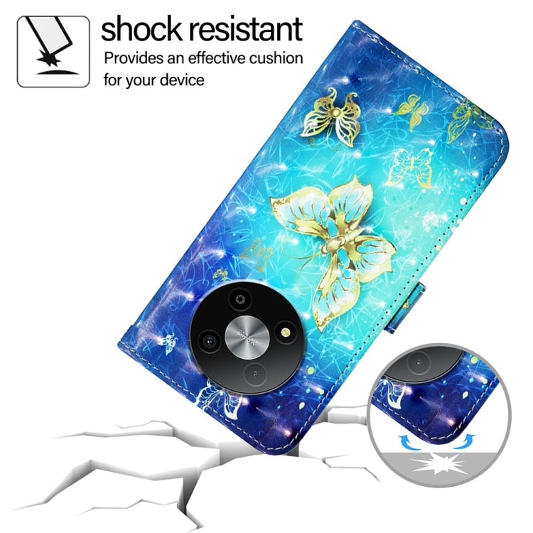 For ZTE Blade A73 5G 3D Painting Horizontal Flip Leather Phone Case