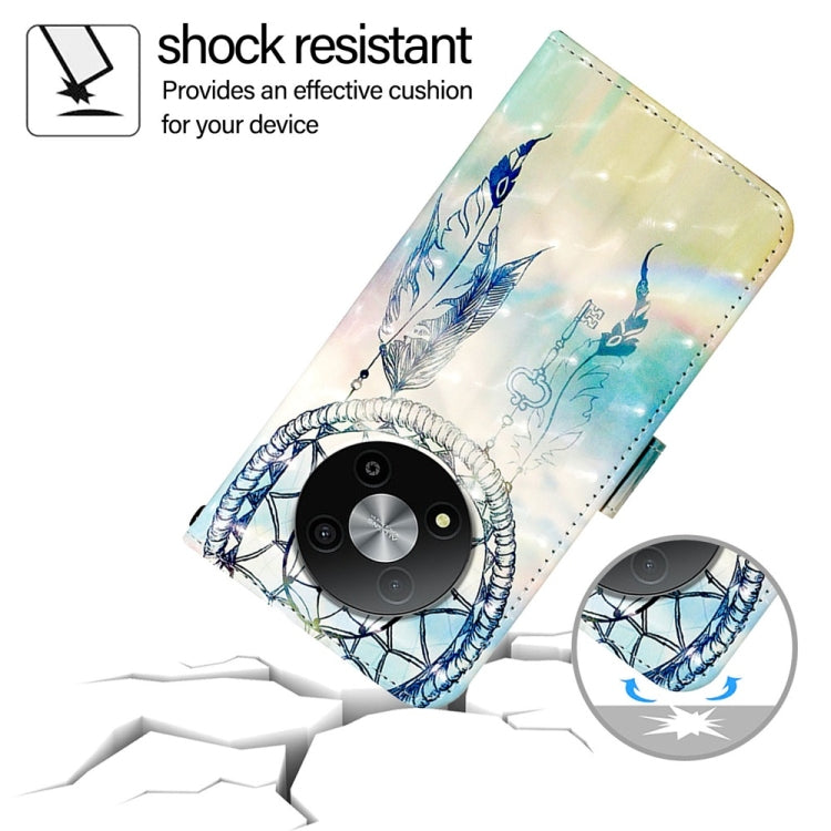 For ZTE Blade A73 5G 3D Painting Horizontal Flip Leather Phone Case