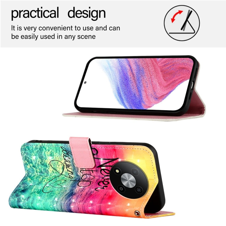 For ZTE Blade A73 5G 3D Painting Horizontal Flip Leather Phone Case