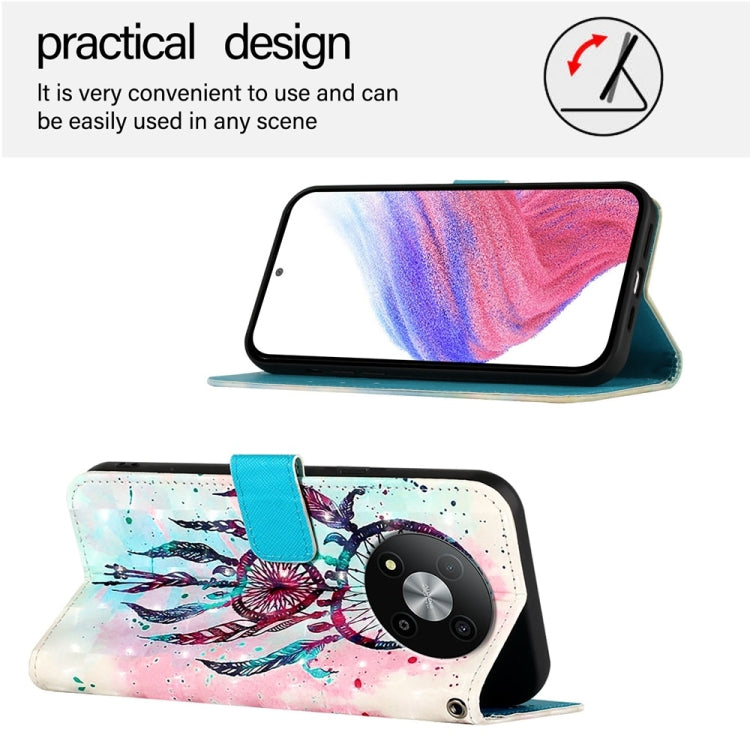 For ZTE Blade A73 5G 3D Painting Horizontal Flip Leather Phone Case