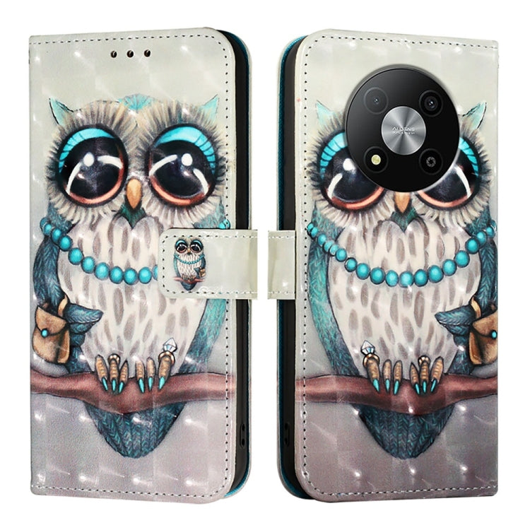 For ZTE Blade A73 5G 3D Painting Horizontal Flip Leather Phone Case