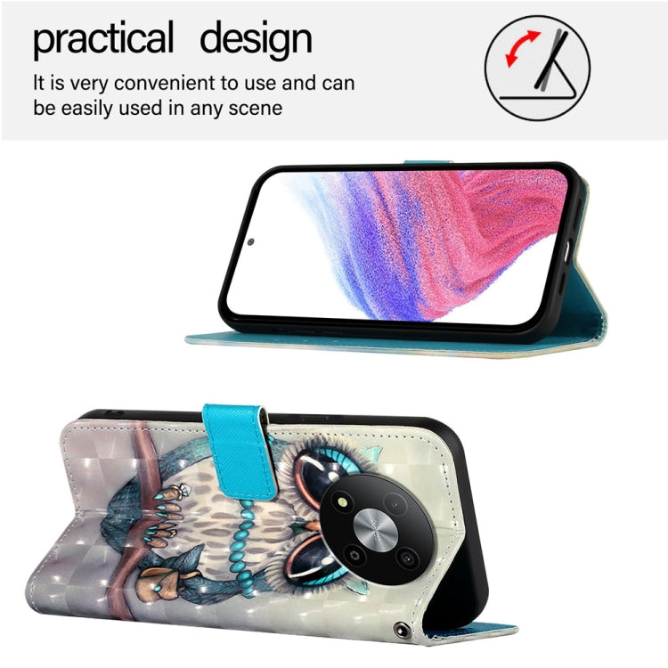 For ZTE Blade A73 5G 3D Painting Horizontal Flip Leather Phone Case