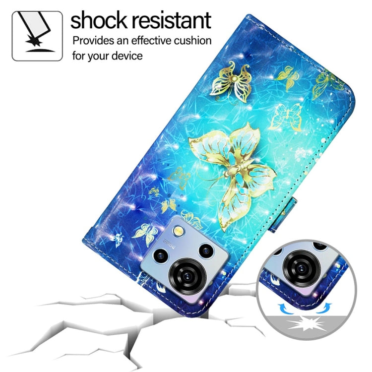 For ZTE Blade V50 Vita 3D Painting Horizontal Flip Leather Phone Case
