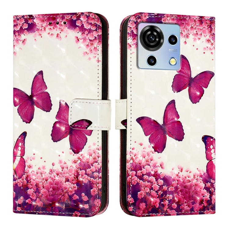 For ZTE Blade V50 Vita 3D Painting Horizontal Flip Leather Phone Case