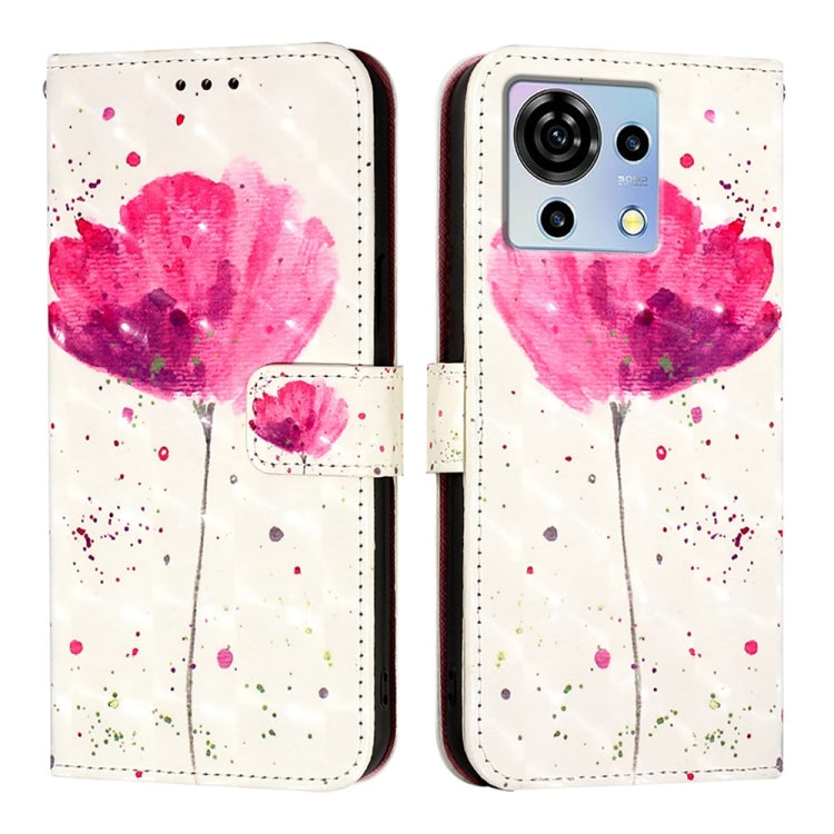 For ZTE Blade V50 Vita 3D Painting Horizontal Flip Leather Phone Case