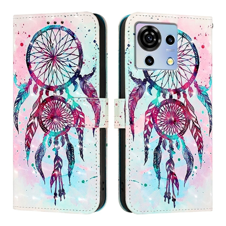 For ZTE Blade V50 Vita 3D Painting Horizontal Flip Leather Phone Case