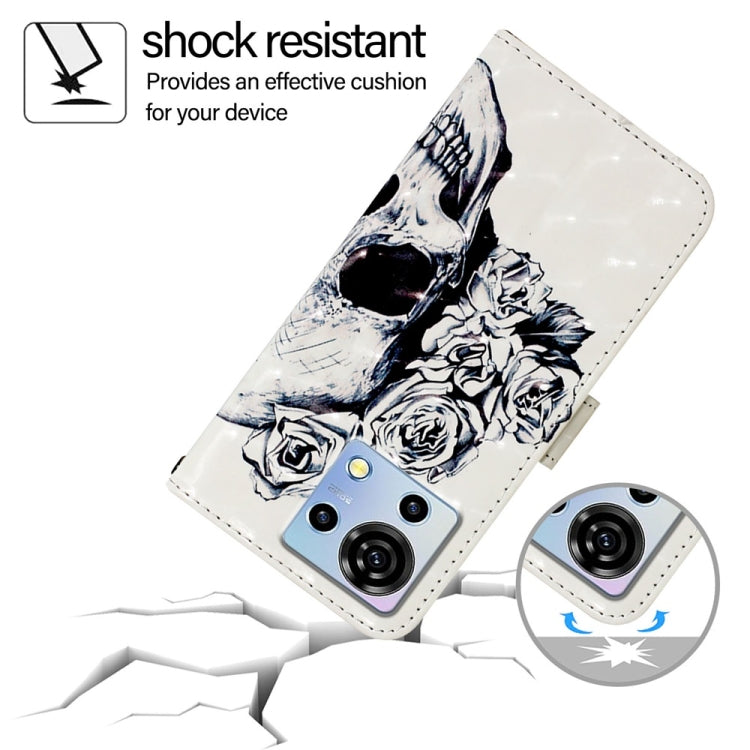 For ZTE Blade V50 Vita 3D Painting Horizontal Flip Leather Phone Case