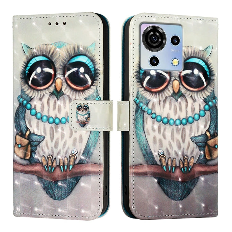 For ZTE Blade V50 Vita 3D Painting Horizontal Flip Leather Phone Case