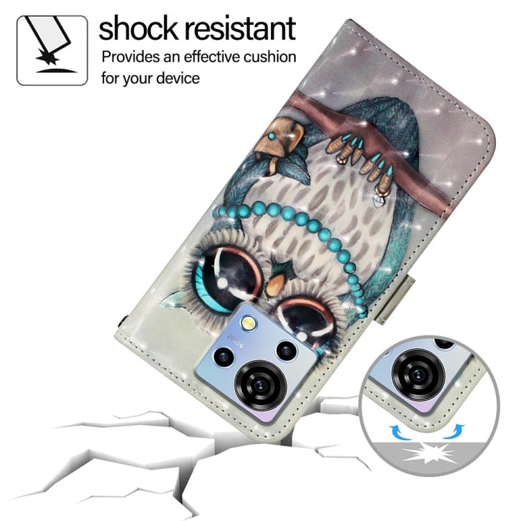 For ZTE Blade V50 Vita 3D Painting Horizontal Flip Leather Phone Case