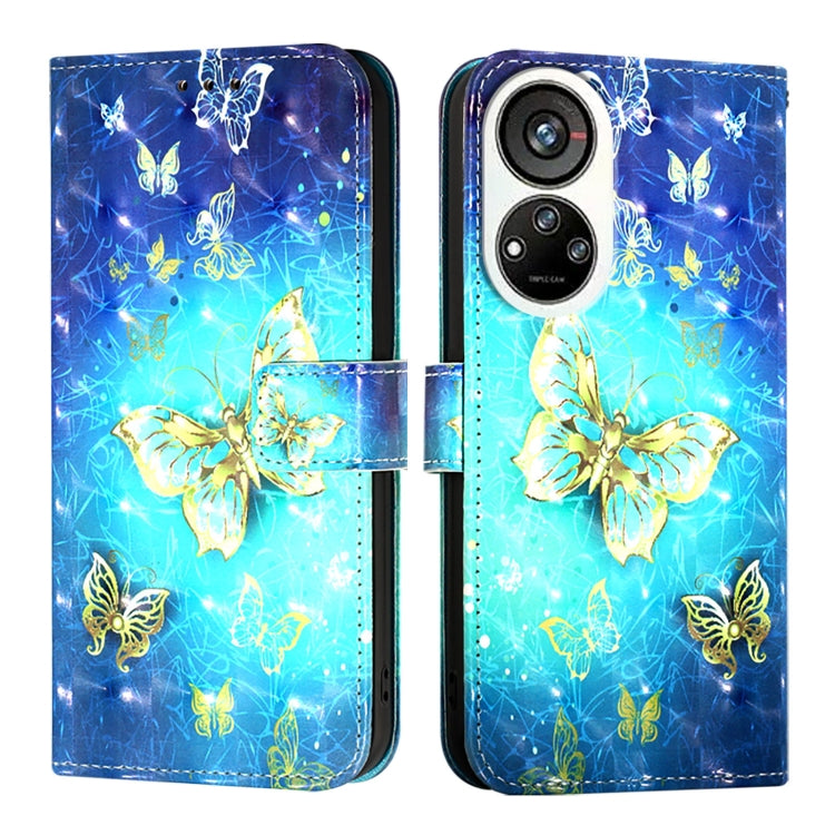 For ZTE Blade V40s 3D Painting Horizontal Flip Leather Phone Case