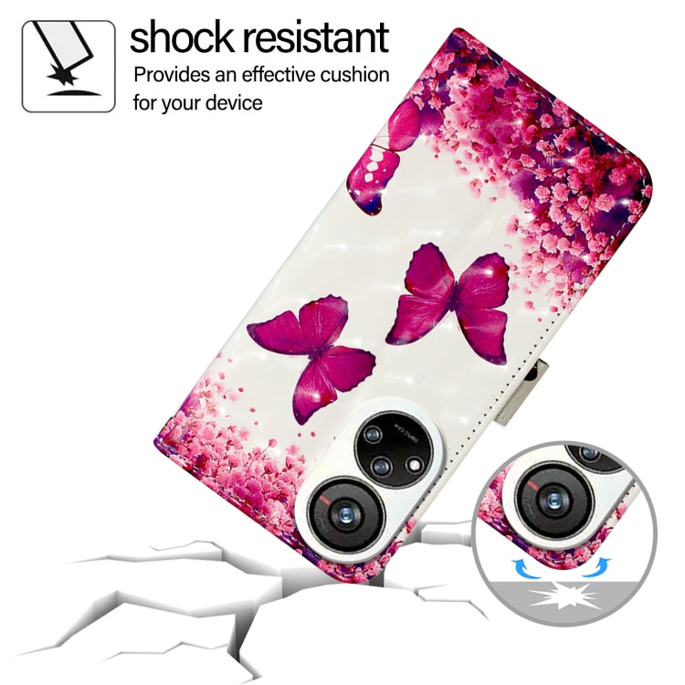 For ZTE Blade V40s 3D Painting Horizontal Flip Leather Phone Case