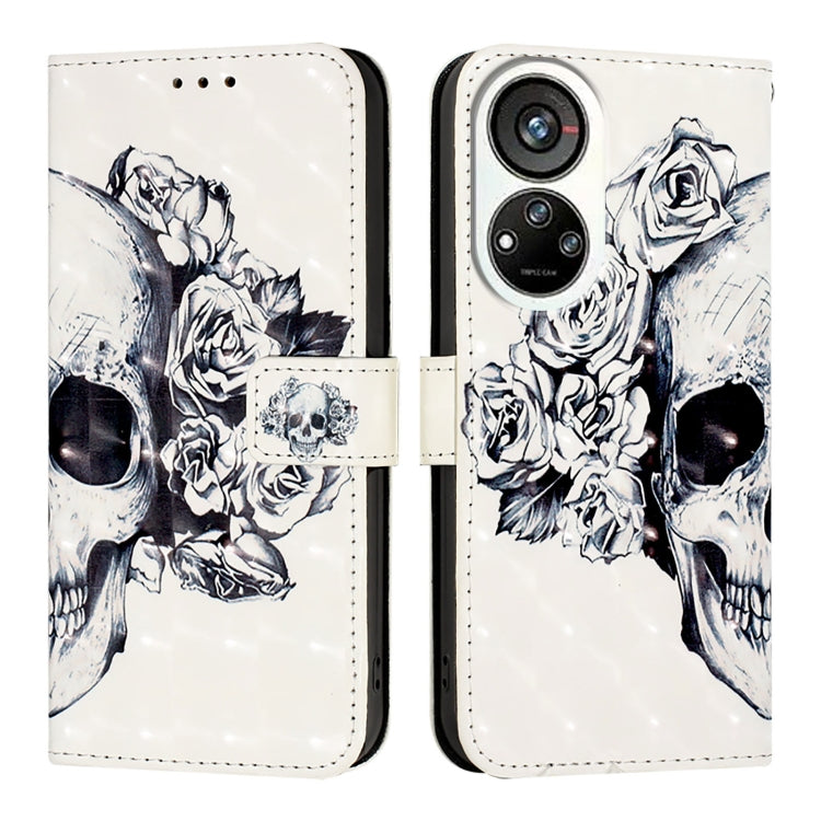 For ZTE Blade V40s 3D Painting Horizontal Flip Leather Phone Case