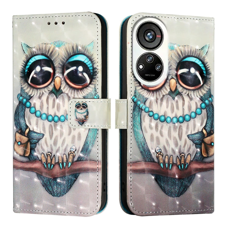 For ZTE Blade V40s 3D Painting Horizontal Flip Leather Phone Case