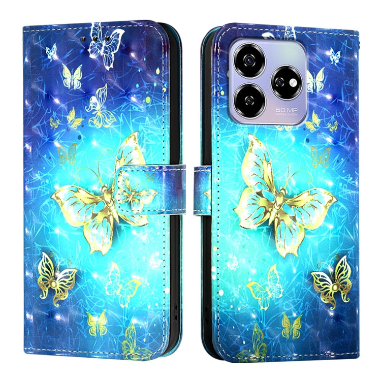 For ZTE Blade V60 / Axon 60 3D Painting Horizontal Flip Leather Phone Case