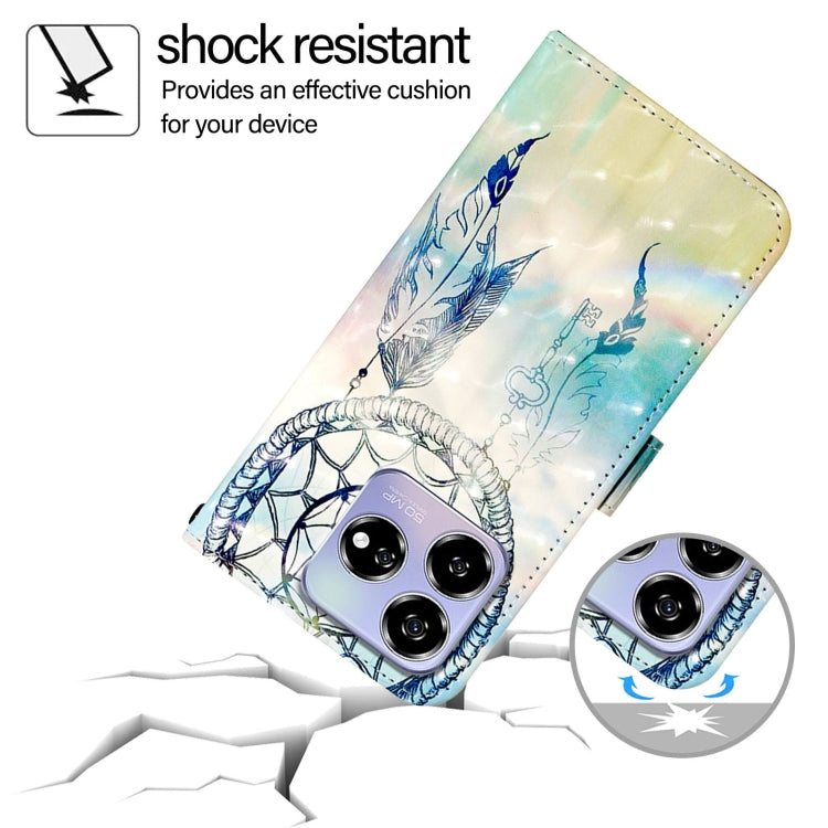 For ZTE Blade V60 / Axon 60 3D Painting Horizontal Flip Leather Phone Case