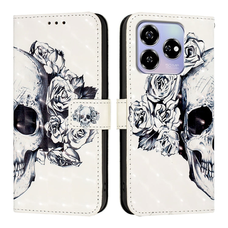 For ZTE Blade V60 / Axon 60 3D Painting Horizontal Flip Leather Phone Case