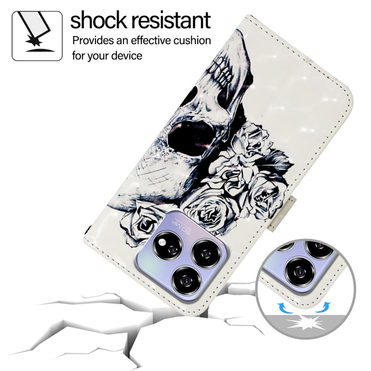 For ZTE Blade V60 / Axon 60 3D Painting Horizontal Flip Leather Phone Case
