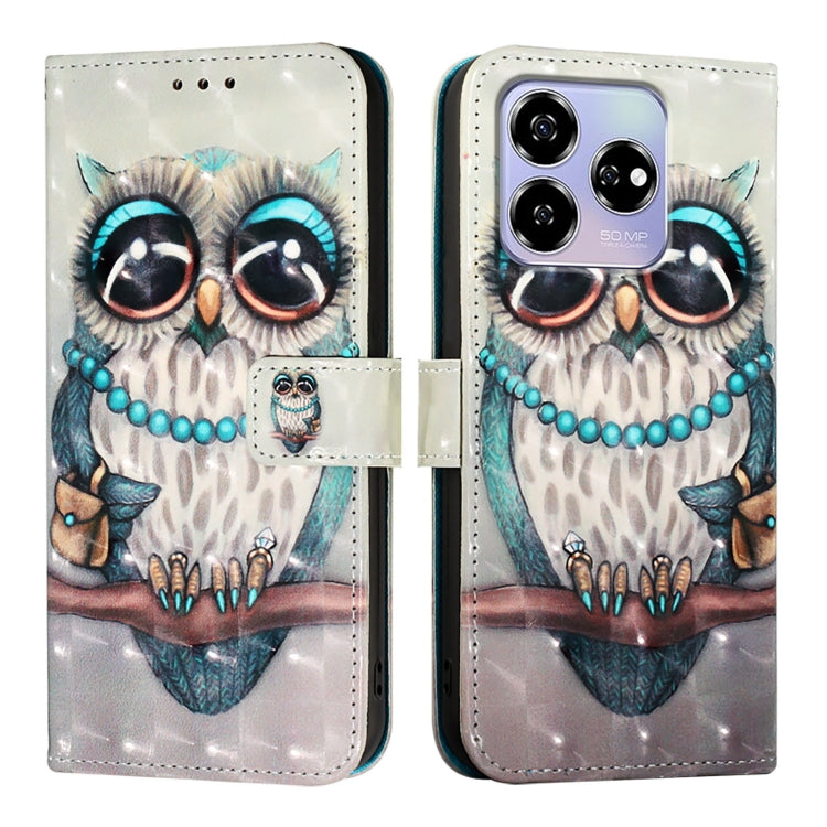 For ZTE Blade V60 / Axon 60 3D Painting Horizontal Flip Leather Phone Case