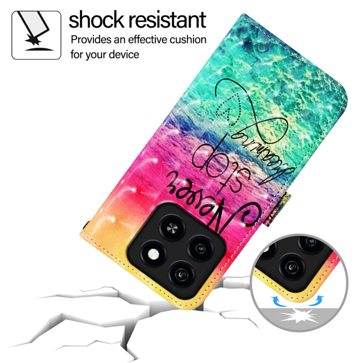 For ZTE Blade A35 / A55 3D Painting Horizontal Flip Leather Phone Case
