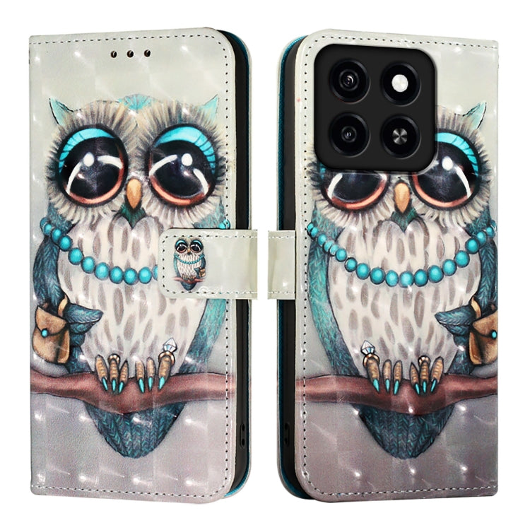 For ZTE Blade A35 / A55 3D Painting Horizontal Flip Leather Phone Case