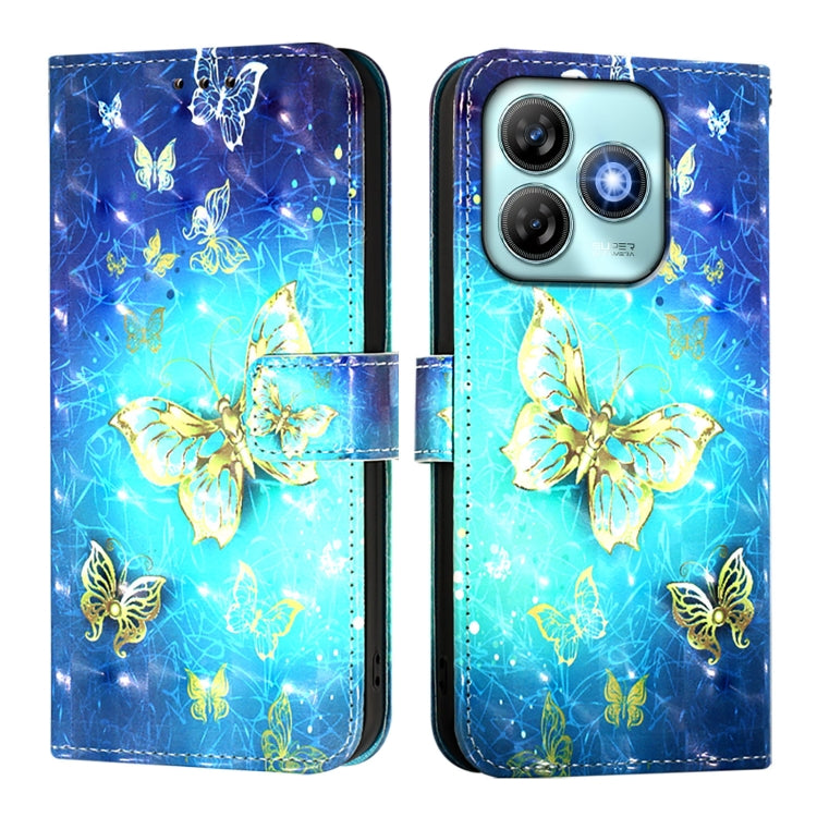 For ZTE Blade A75 4G 3D Painting Horizontal Flip Leather Phone Case