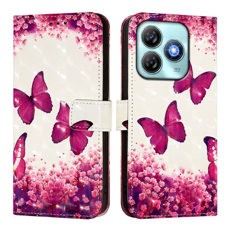 For ZTE Blade A75 4G 3D Painting Horizontal Flip Leather Phone Case