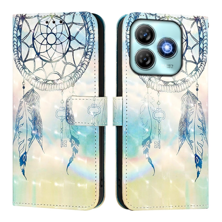For ZTE Blade A75 4G 3D Painting Horizontal Flip Leather Phone Case