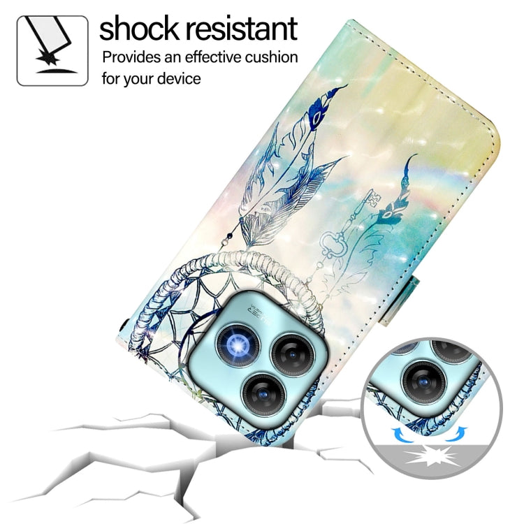 For ZTE Blade A75 4G 3D Painting Horizontal Flip Leather Phone Case