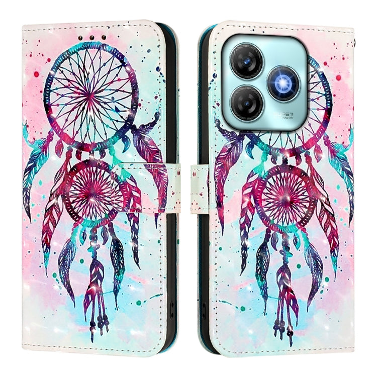 For ZTE Blade A75 4G 3D Painting Horizontal Flip Leather Phone Case