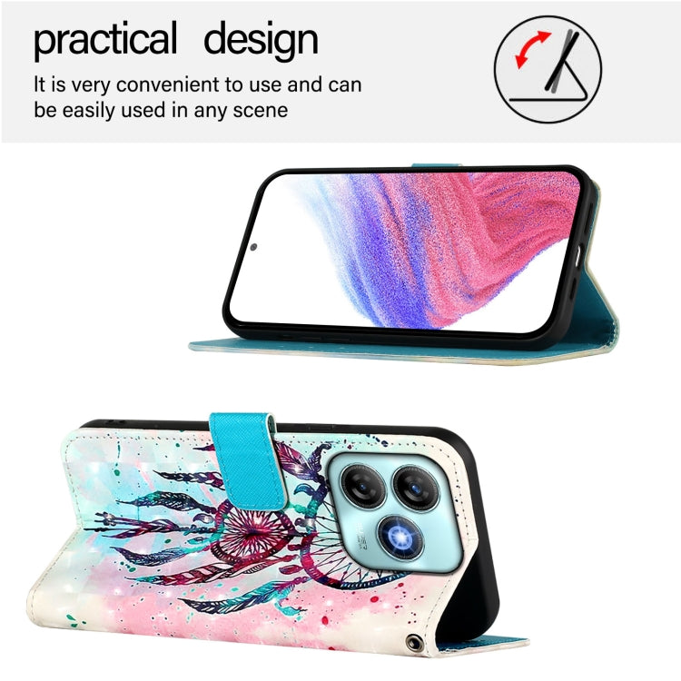 For ZTE Blade A75 4G 3D Painting Horizontal Flip Leather Phone Case