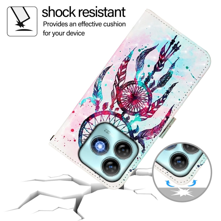 For ZTE Blade A75 4G 3D Painting Horizontal Flip Leather Phone Case