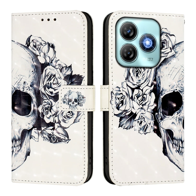For ZTE Blade A75 4G 3D Painting Horizontal Flip Leather Phone Case