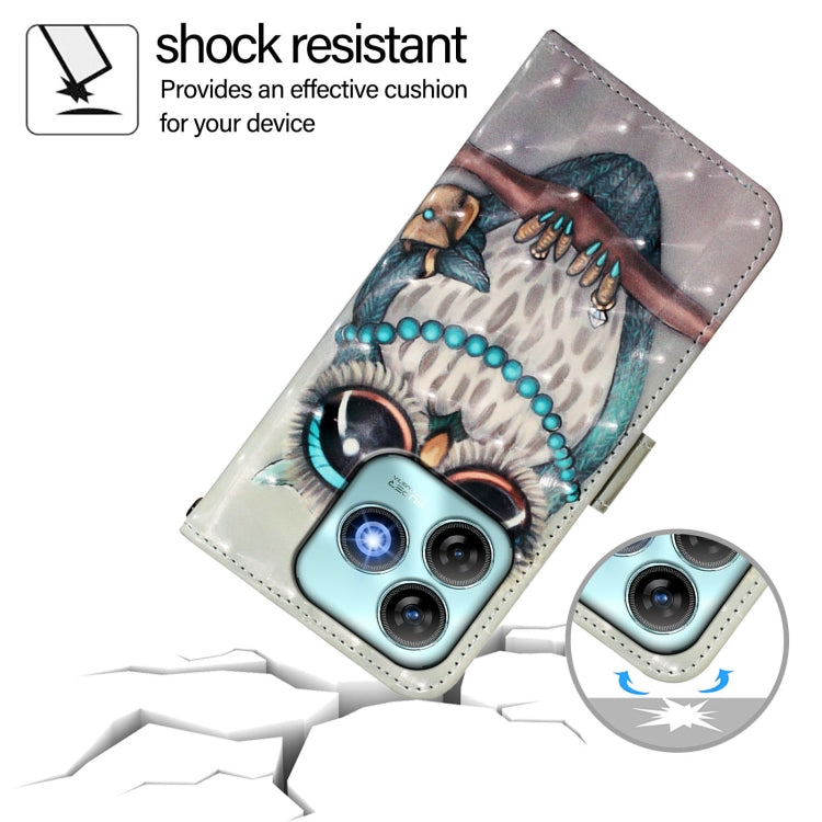 For ZTE Blade A75 4G 3D Painting Horizontal Flip Leather Phone Case