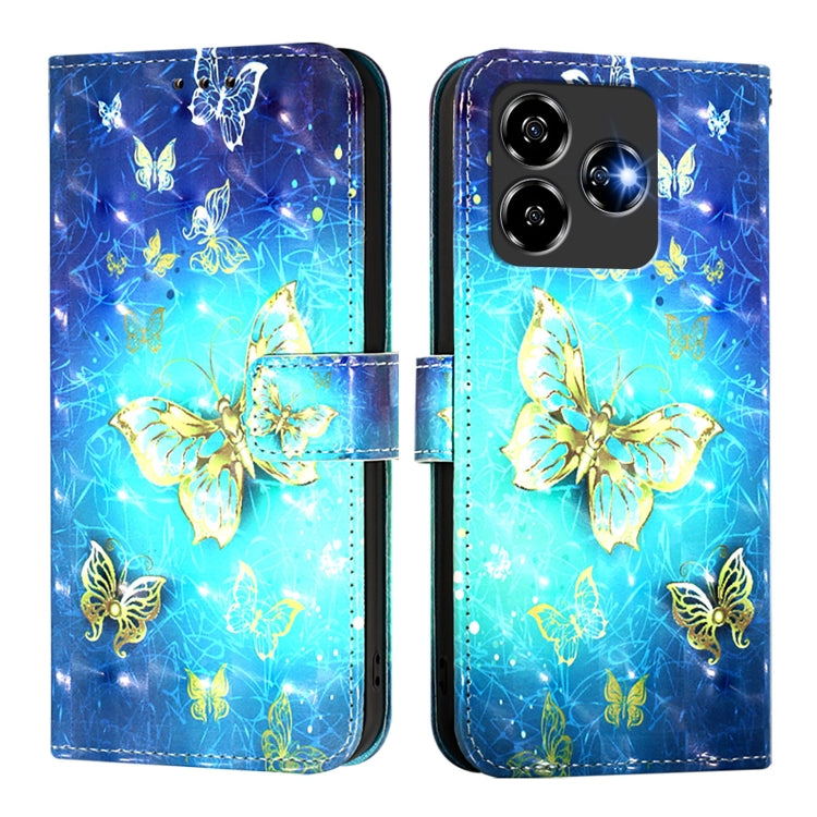 For ZTE Blade V60 Vita / V60 Design 3D Painting Horizontal Flip Leather Phone Case