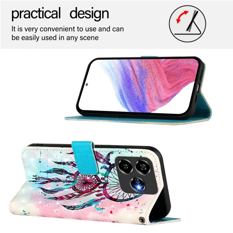 For ZTE Blade V60 Vita / V60 Design 3D Painting Horizontal Flip Leather Phone Case