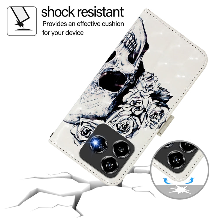 For ZTE Blade V60 Vita / V60 Design 3D Painting Horizontal Flip Leather Phone Case