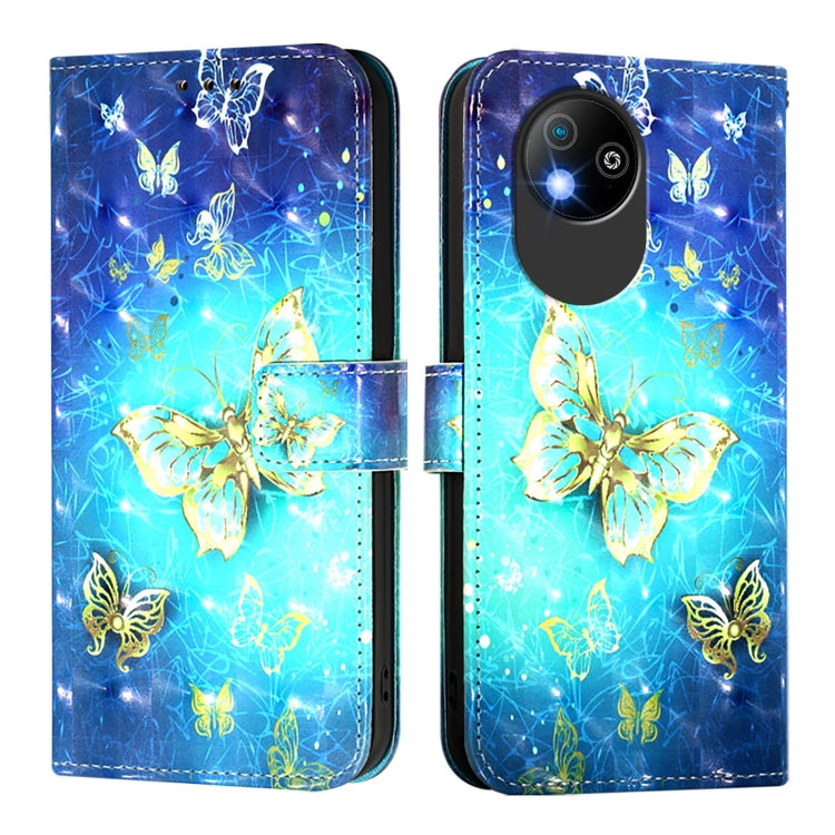 For ZTE Blade A35 Lite / A35 Core 3D Painting Horizontal Flip Leather Phone Case