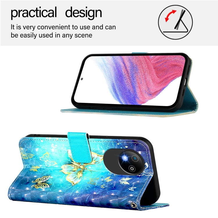 For ZTE Blade A35 Lite / A35 Core 3D Painting Horizontal Flip Leather Phone Case