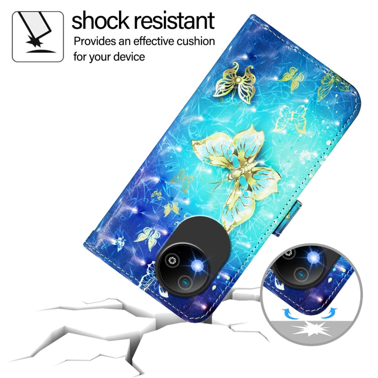 For ZTE Blade A35 Lite / A35 Core 3D Painting Horizontal Flip Leather Phone Case