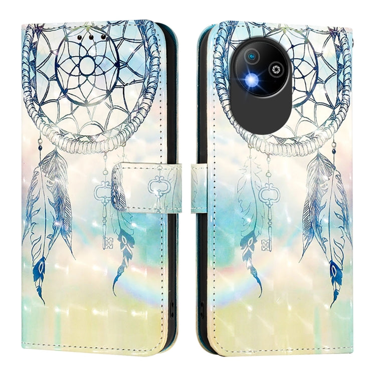 For ZTE Blade A35 Lite / A35 Core 3D Painting Horizontal Flip Leather Phone Case