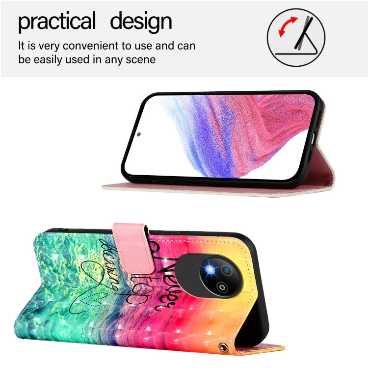 For ZTE Blade A35 Lite / A35 Core 3D Painting Horizontal Flip Leather Phone Case