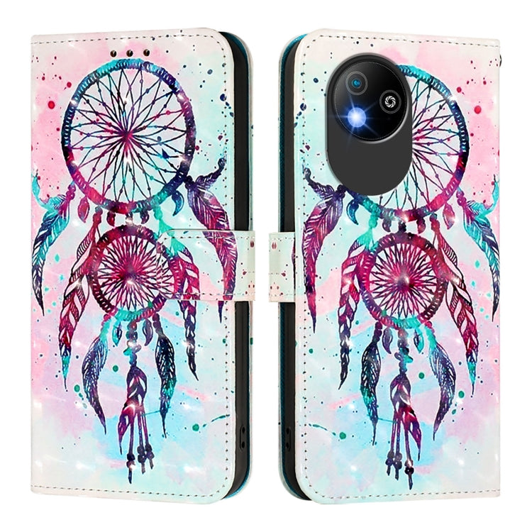 For ZTE Blade A35 Lite / A35 Core 3D Painting Horizontal Flip Leather Phone Case