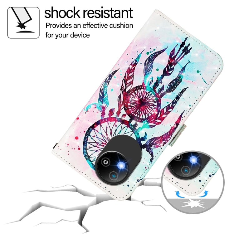 For ZTE Blade A35 Lite / A35 Core 3D Painting Horizontal Flip Leather Phone Case
