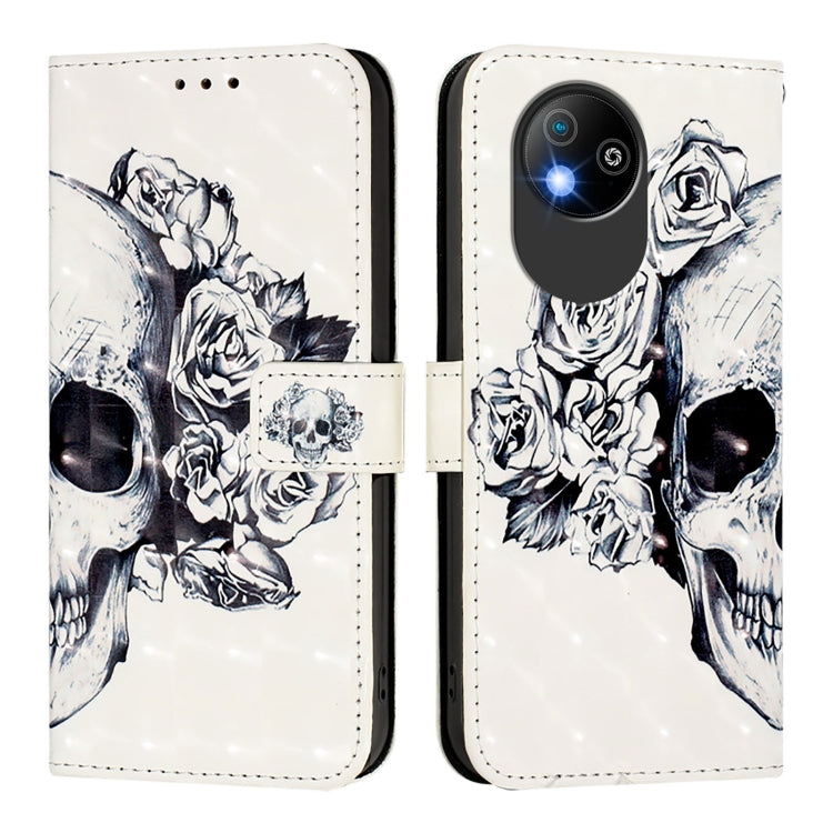 For ZTE Blade A35 Lite / A35 Core 3D Painting Horizontal Flip Leather Phone Case
