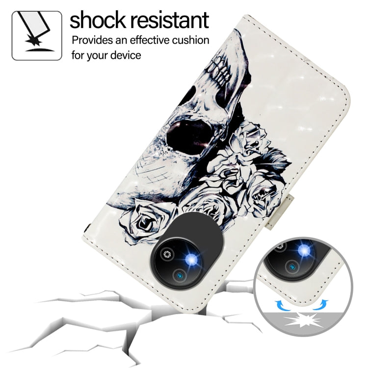 For ZTE Blade A35 Lite / A35 Core 3D Painting Horizontal Flip Leather Phone Case